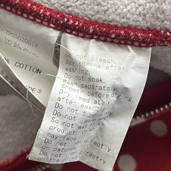 OG BAPE RED POLKA DOT SHARK ZIP UP - Picture 10 of 11